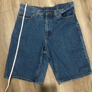 Faded Glory Vintage 100% Cotton Dark Blue High-Rise Denim Shorts
